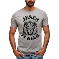 Thumbnail for Jesus Is King Lion Men's T-Shirt