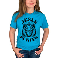 Thumbnail for Jesus Is King Lion T-Shirt