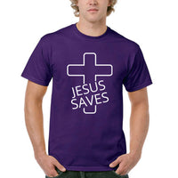 Thumbnail for Jesus Saves Cross Men's T-Shirt