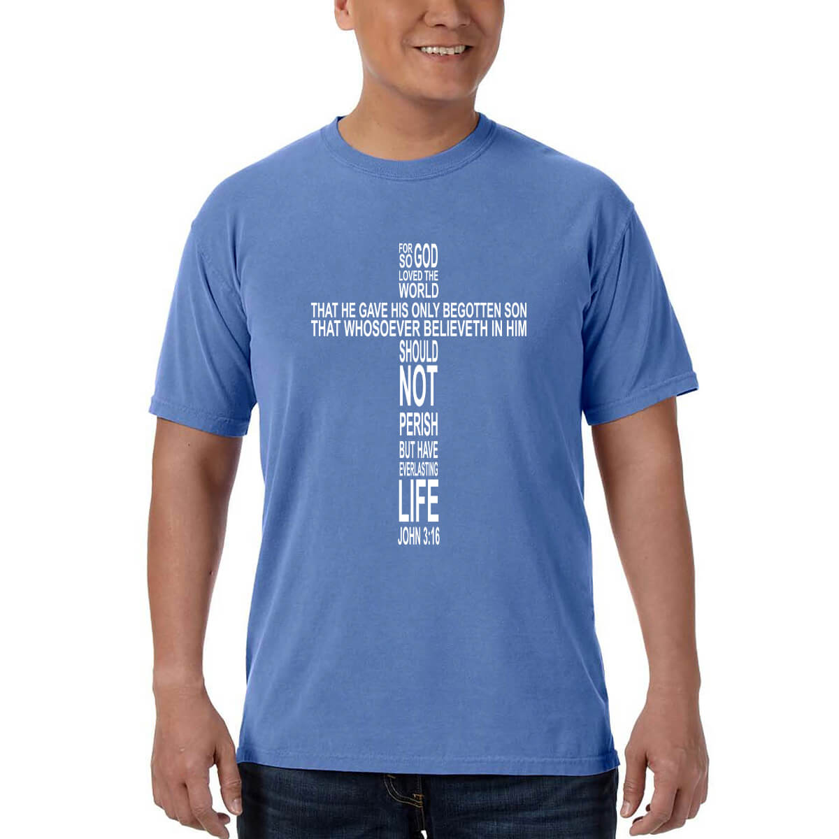 John 3:16 Cross Men's T-Shirt