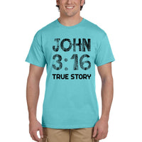 Thumbnail for John 3:16 True Story Men's T-Shirt