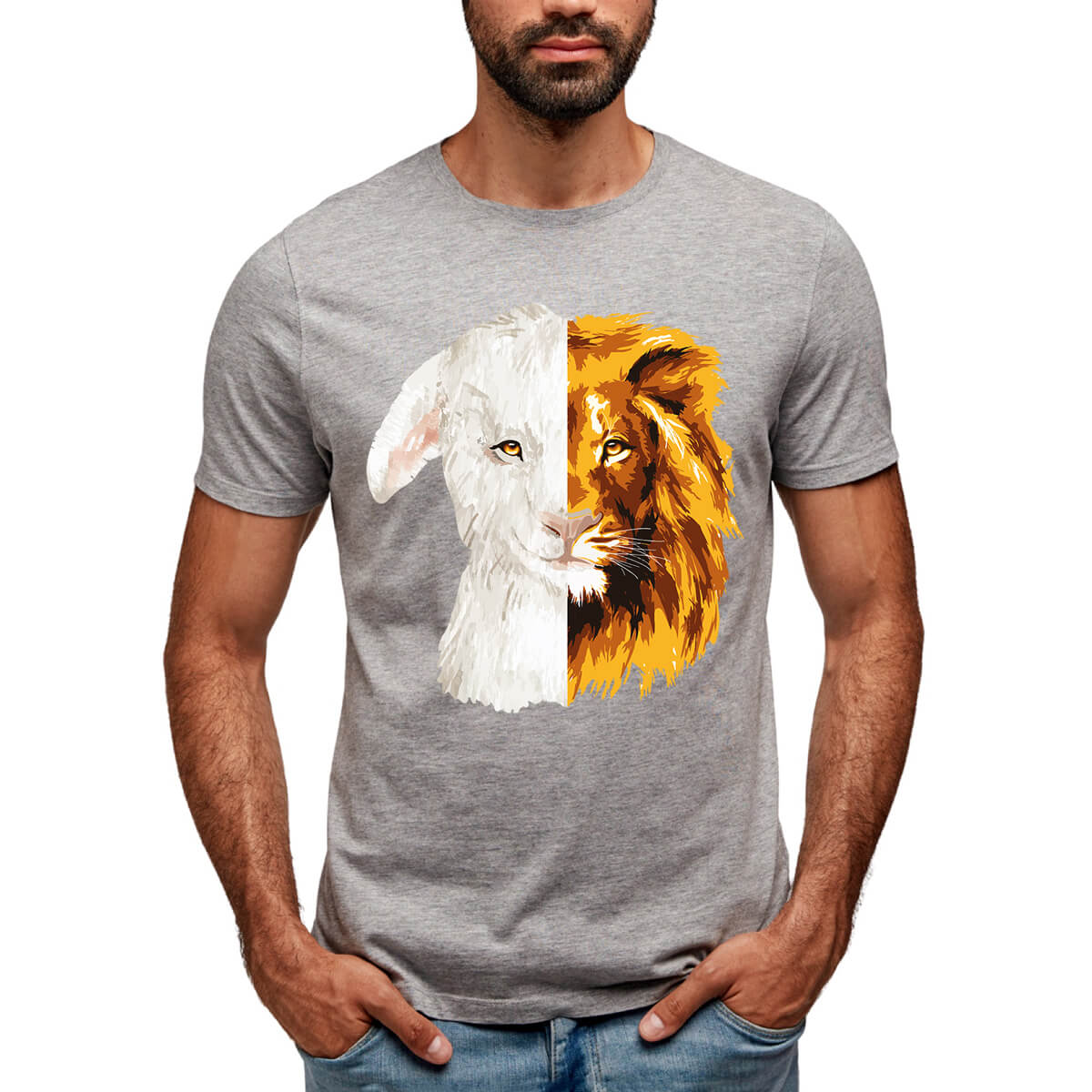 Lion And The Lamb Men's T-Shirt