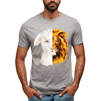 Thumbnail for Lion And The Lamb Men's T-Shirt