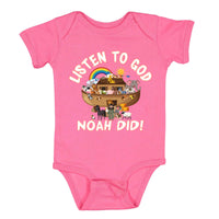 Thumbnail for Listen To God Noah Did Infant Bodysuit Onesie