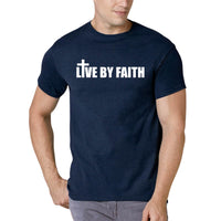 Thumbnail for Live By Faith Men's T-Shirt