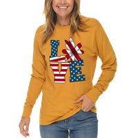Thumbnail for Love Of Country Long Sleeve T Shirt