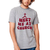 Thumbnail for Meet Me At Church Cross Men's T-Shirt