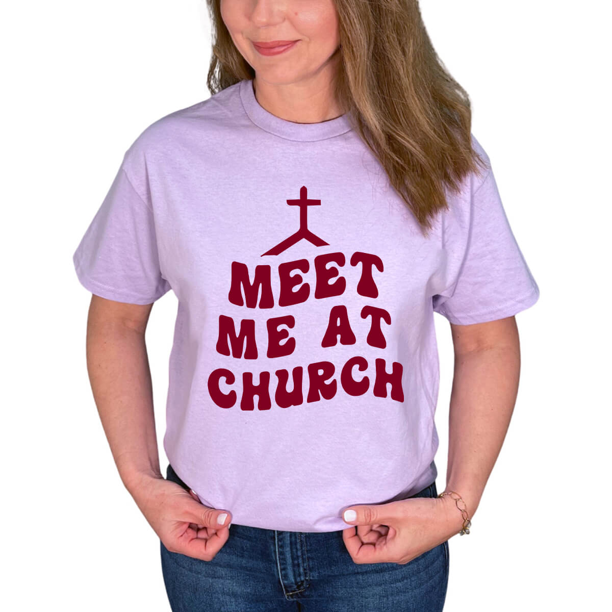 Meet Me At Church Cross T-Shirt