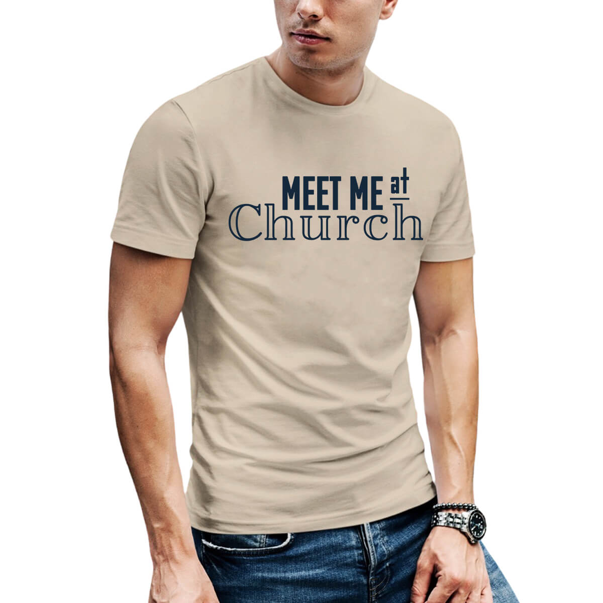 Meet Me At Church Men's T-Shirt