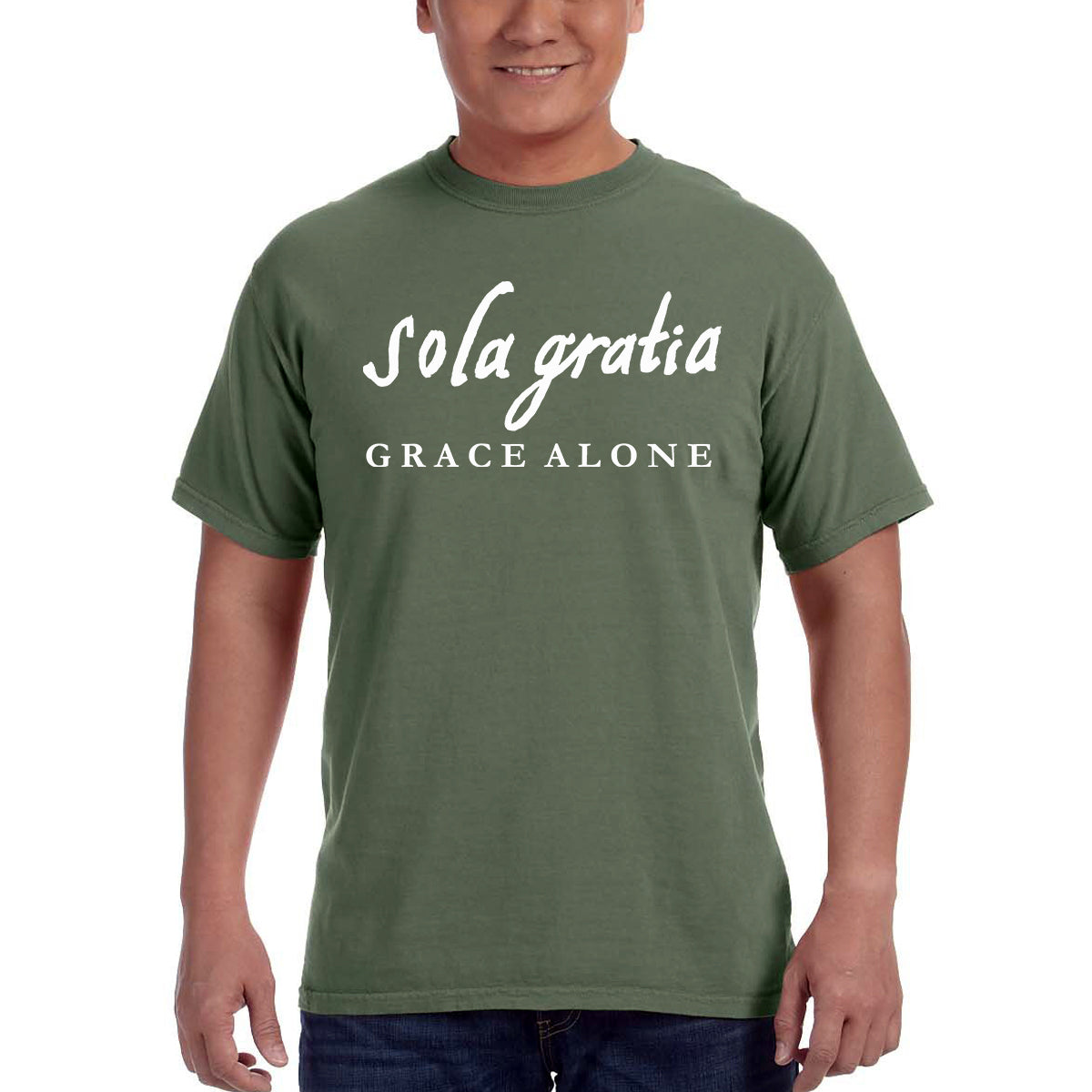 Sola Gratia Grace Alone Men's T-Shirt