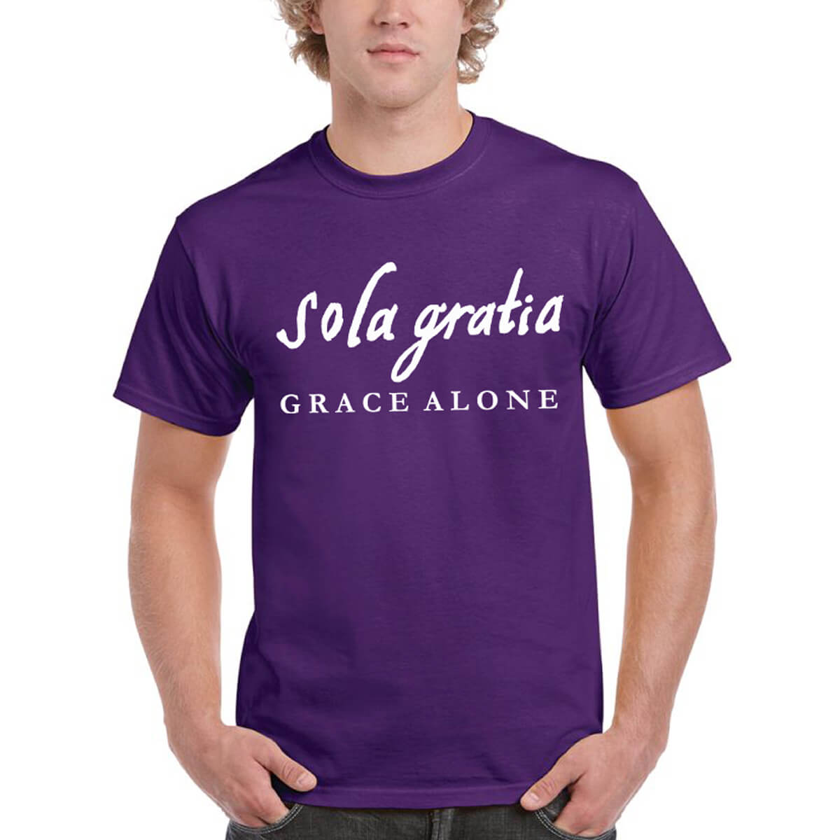 Sola Gratia Grace Alone Men's T-Shirt