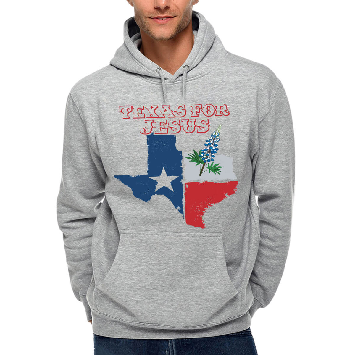 Texas For Jesus Men's Sweatshirt Hoodie