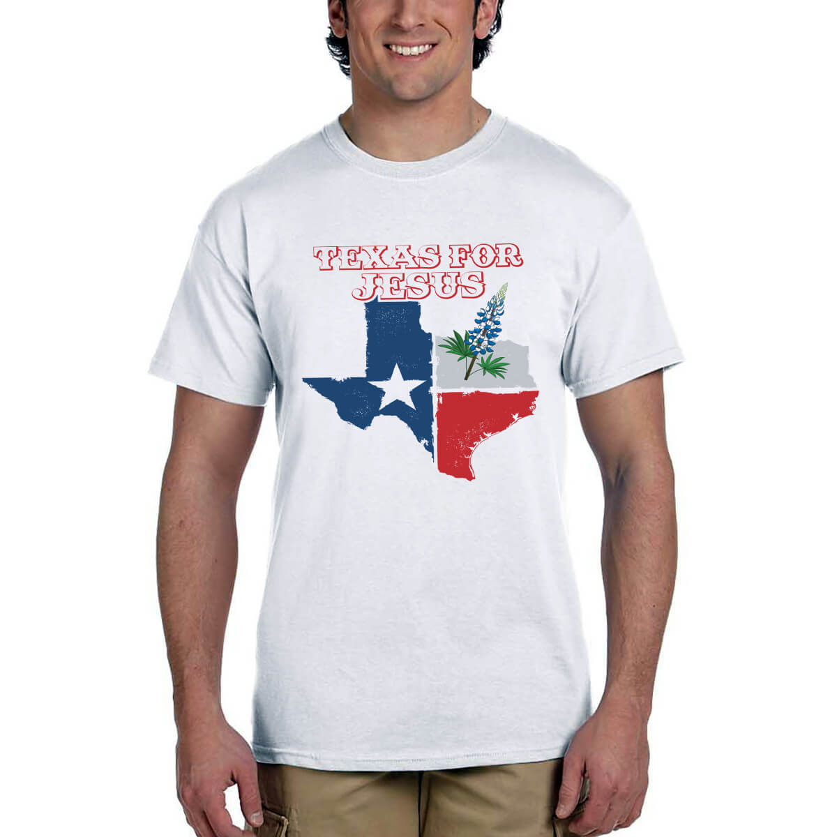 Texas For Jesus Men's T-Shirt