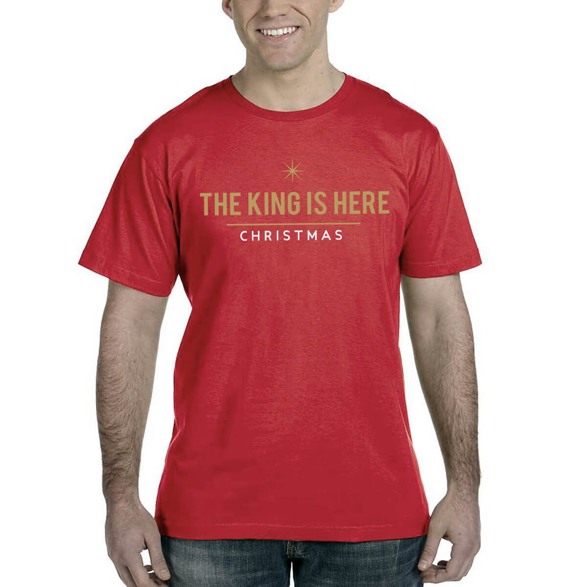 The King Is Here Christmas Men's T-Shirt