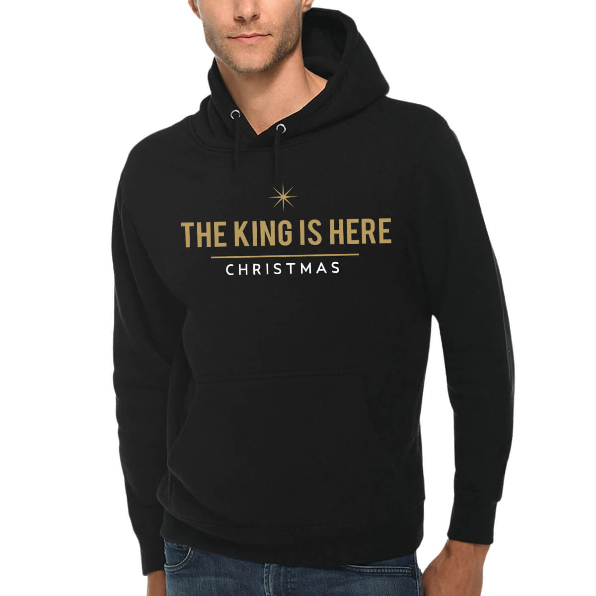 The King Is Here Christmas Men's Sweatshirt Hoodie