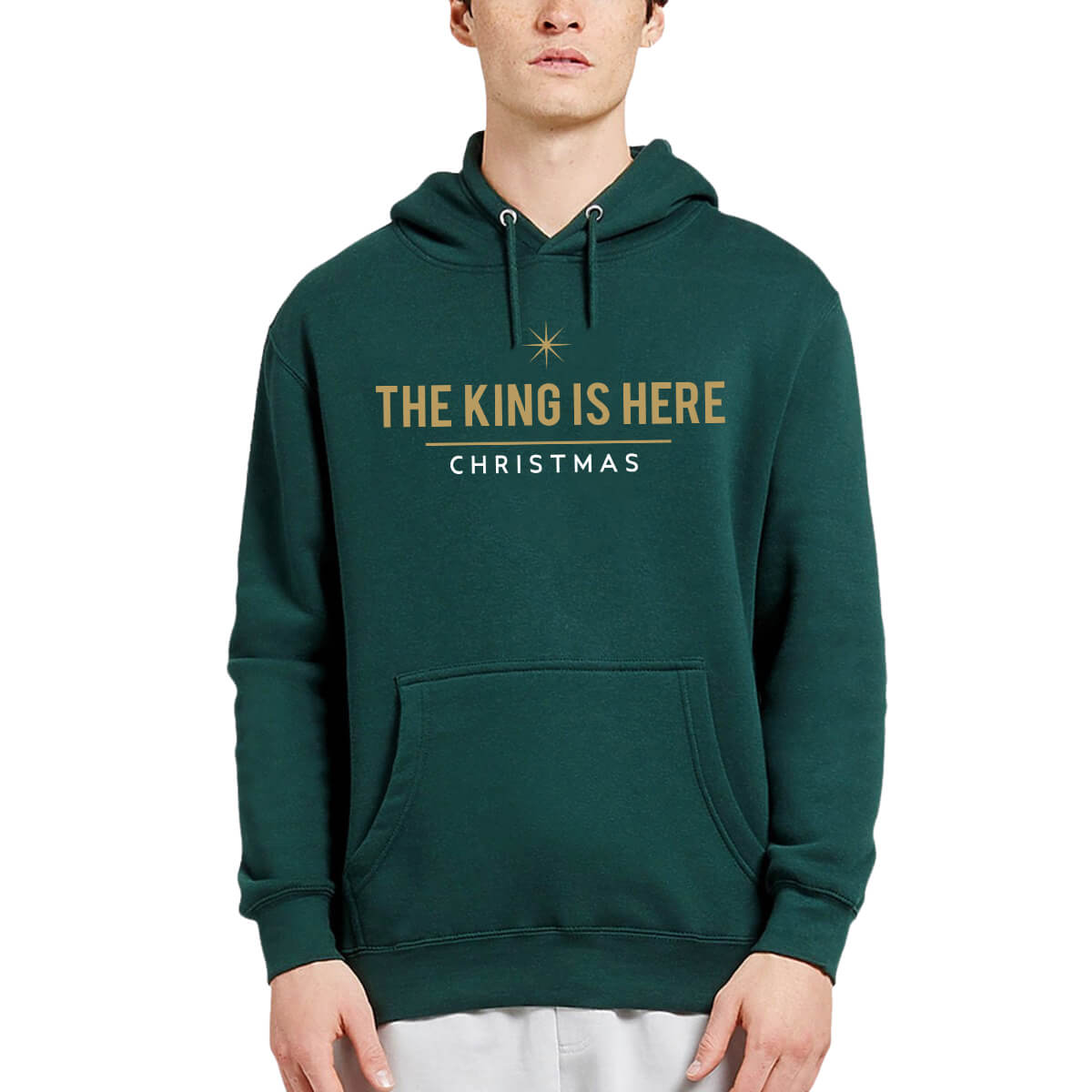 The King Is Here Christmas Men's Sweatshirt Hoodie