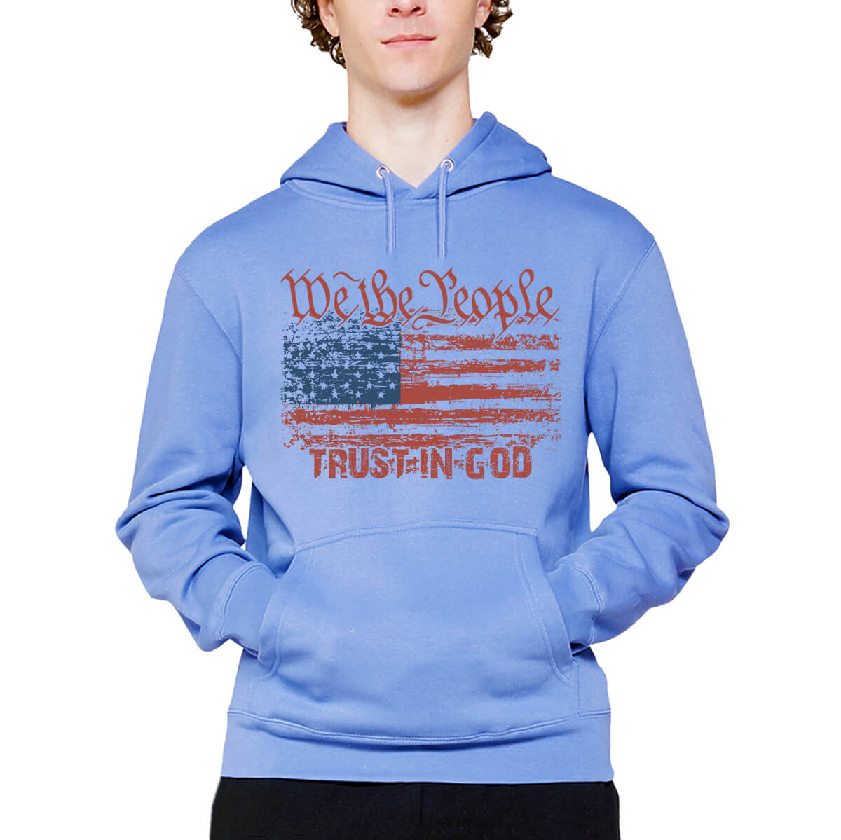 We The People Trust In God Men's Sweatshirt Hoodie