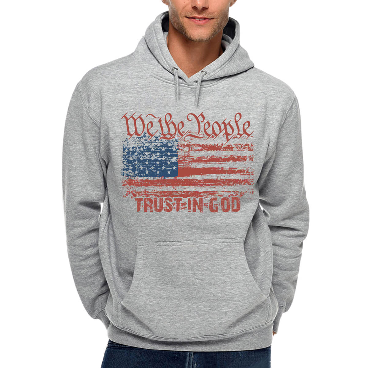 We The People Trust In God Men's Sweatshirt Hoodie