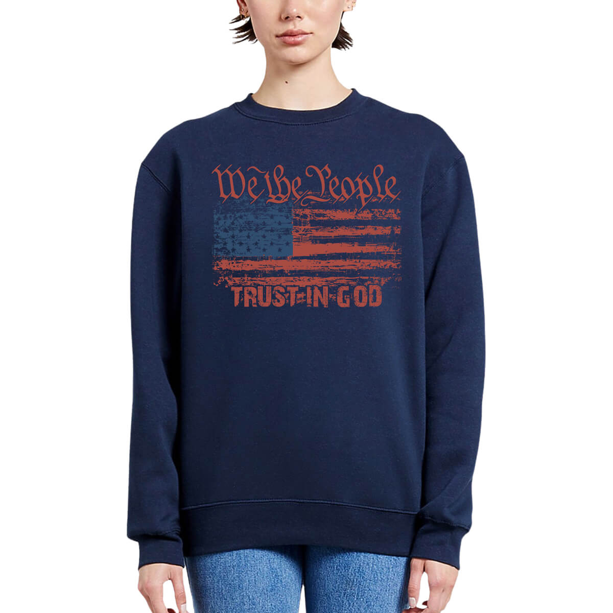 We The People Trust In God Crewneck Sweatshirt