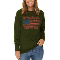Thumbnail for We The People Trust In God Long Sleeve T Shirt