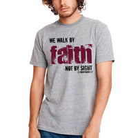Thumbnail for We Walk By Faith Not By Sight Men's T-Shirt
