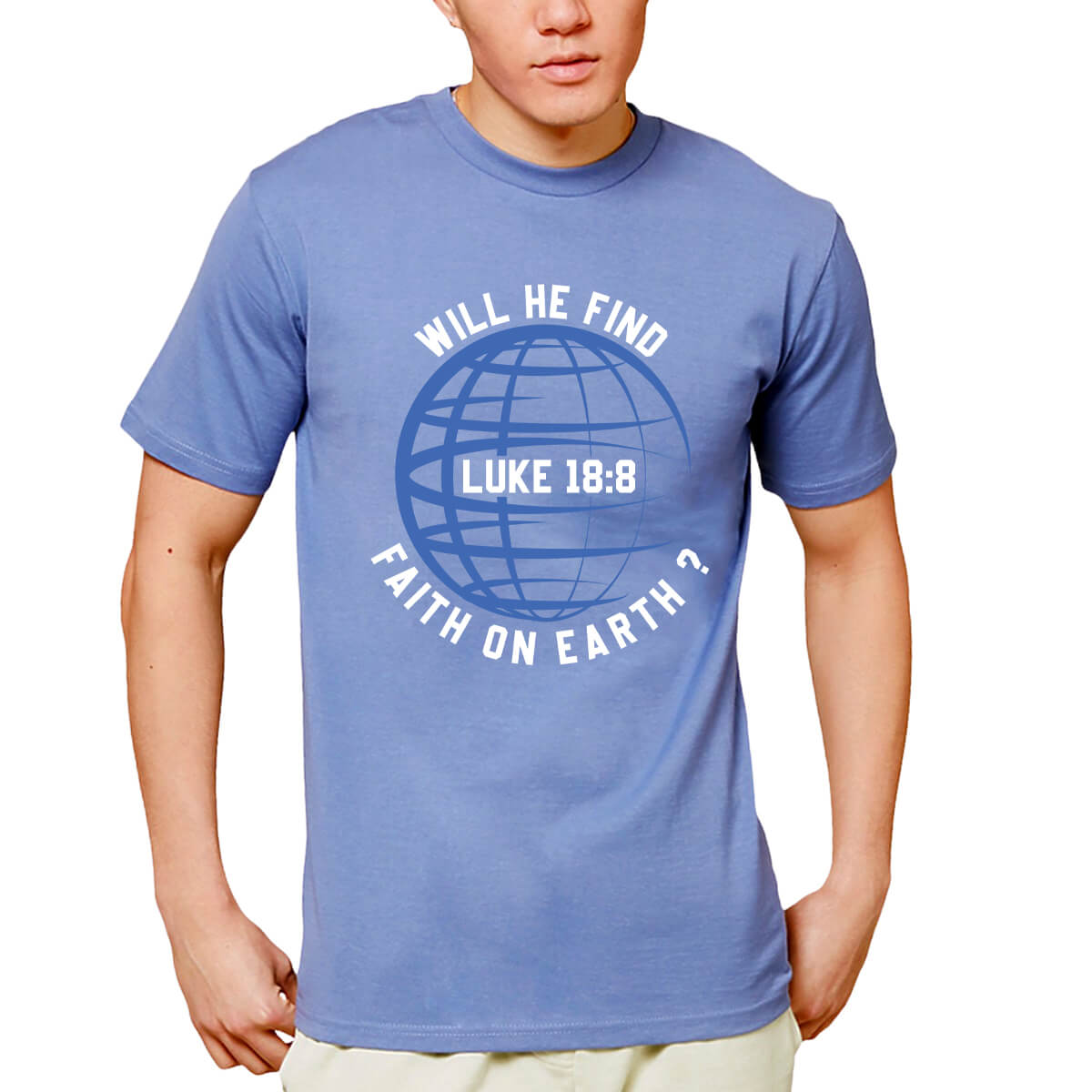 Will He Find Faith On Earth Men's T-Shirt