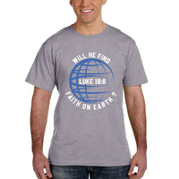 Thumbnail for Will He Find Faith On Earth Men's T-Shirt