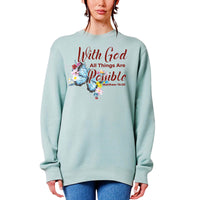 Thumbnail for With God All Things Are Possible Crewneck Sweatshirt