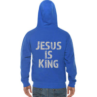 Thumbnail for Jesus Is King Men's Full Zip Sweatshirt Hoodie