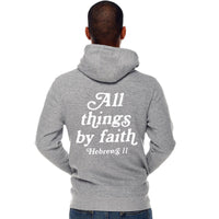 Thumbnail for All Things By Faith Hebrews 11 Men's Full Zip Sweatshirt Hoodie