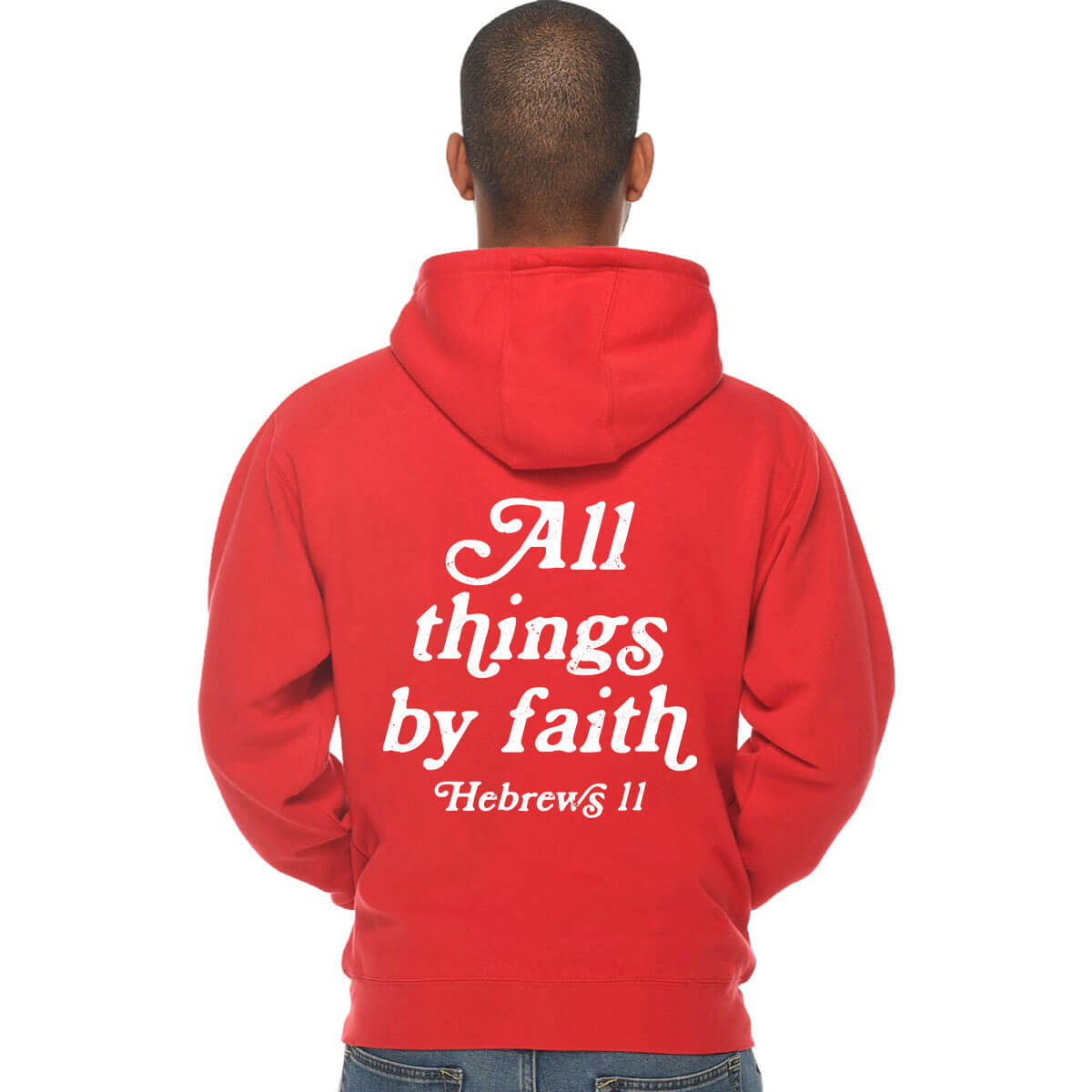 All Things By Faith Hebrews 11 Men's Full Zip Sweatshirt Hoodie