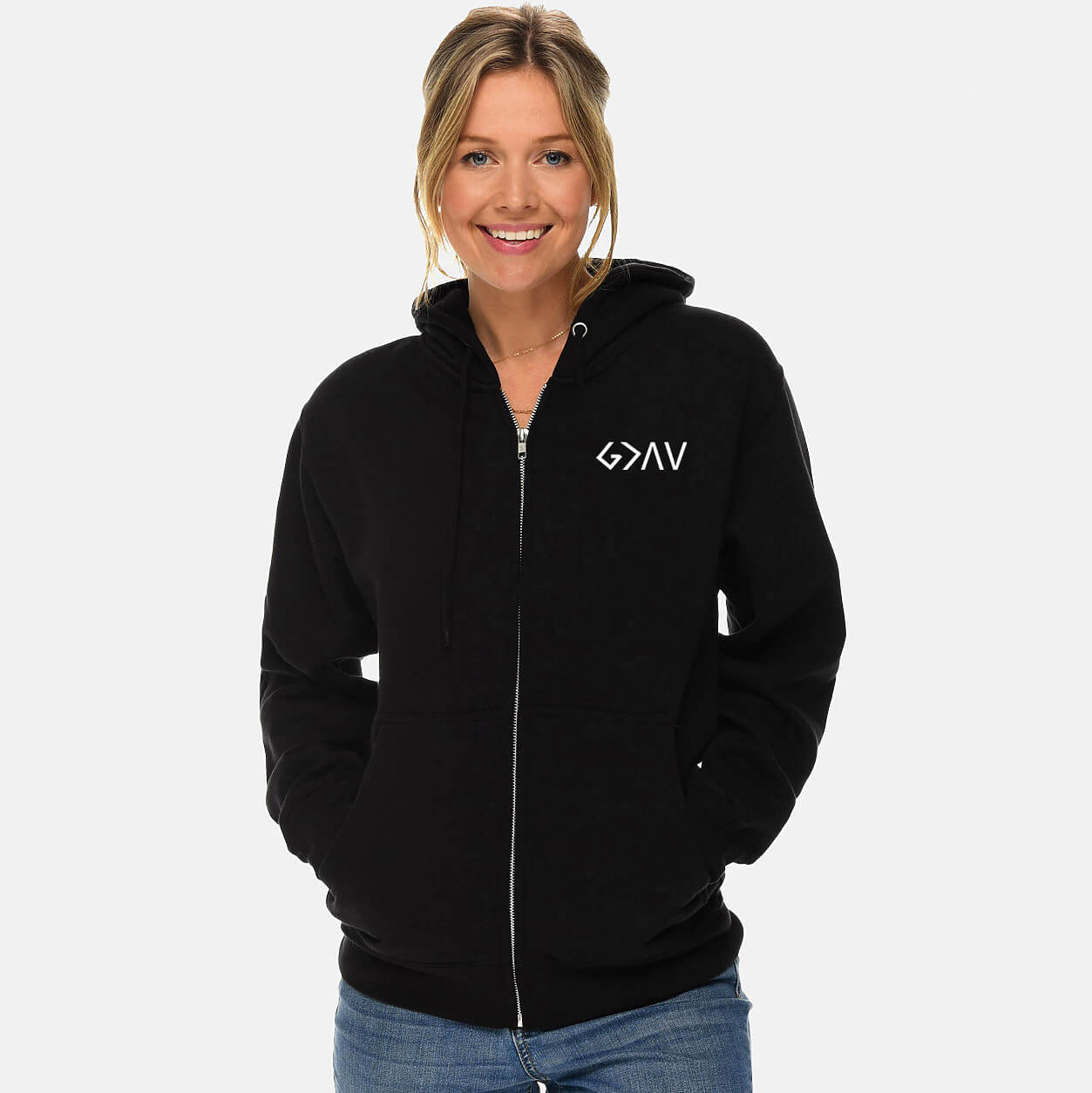 God Is Greater Than The Highs And Lows Unisex Full Zip Sweatshirt Hoodie