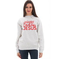 Thumbnail for Happy Birthday Jesus Crewneck Unisex Sweatshirt