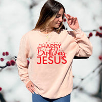 Thumbnail for Happy Birthday Jesus Crewneck Unisex Sweatshirt
