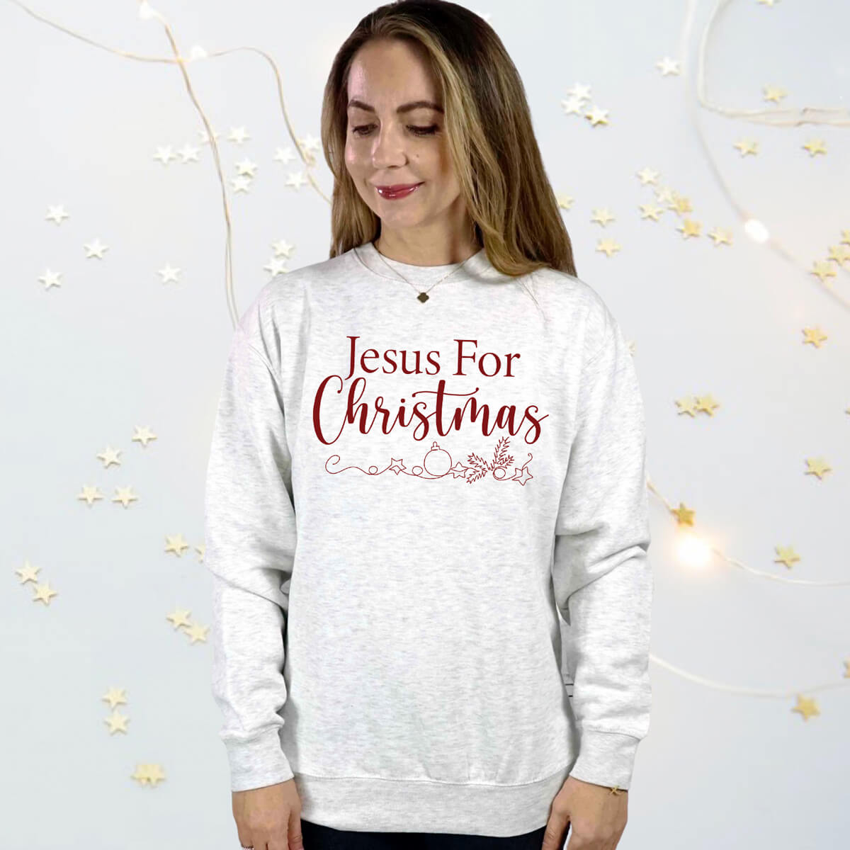 Jesus For Christmas Crewneck Unisex Sweatshirt