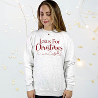 Thumbnail for Jesus For Christmas Crewneck Unisex Sweatshirt