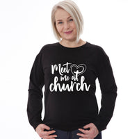 Thumbnail for Meet Me At Church Crewneck Sweatshirt