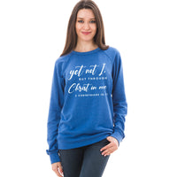 Thumbnail for Yet Not I, But Through Christ In Me Lightweight Terry Raglan