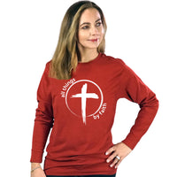 Thumbnail for All Things By Faith Cross Long Sleeve T Shirt