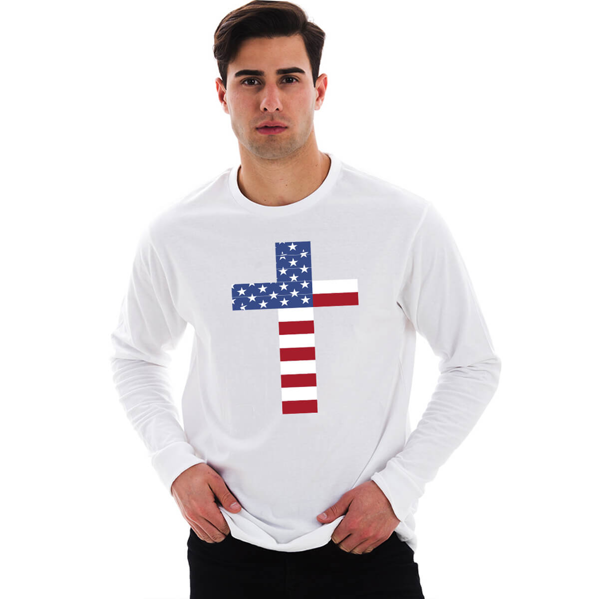 American Cross Men's Long Sleeve T Shirt