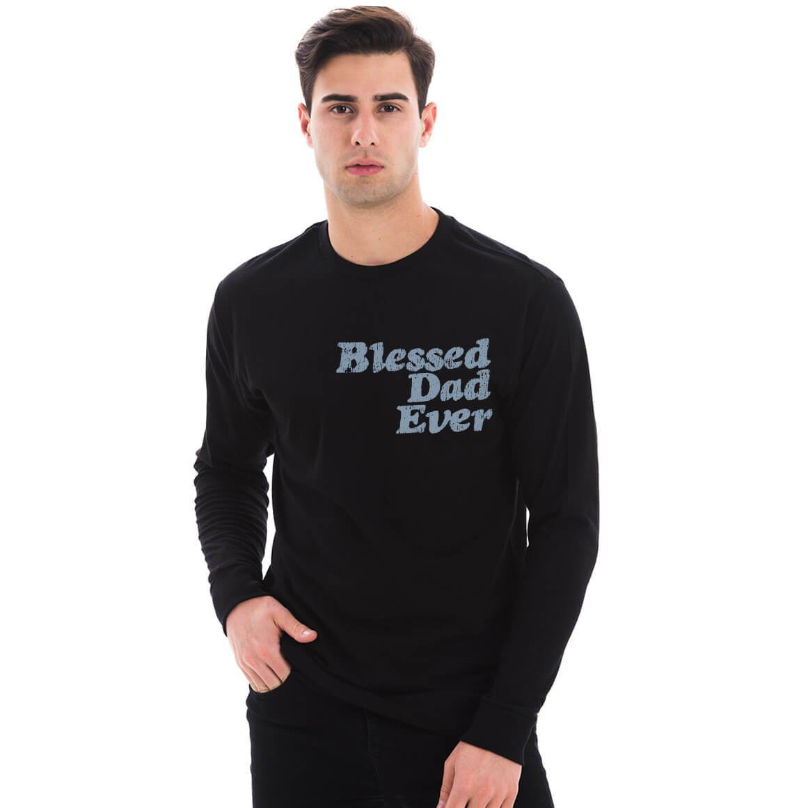 Blessed Dad Ever Men's Long Sleeve T Shirt