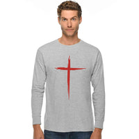 Thumbnail for Calvary Cross Men's Long Sleeve T Shirt