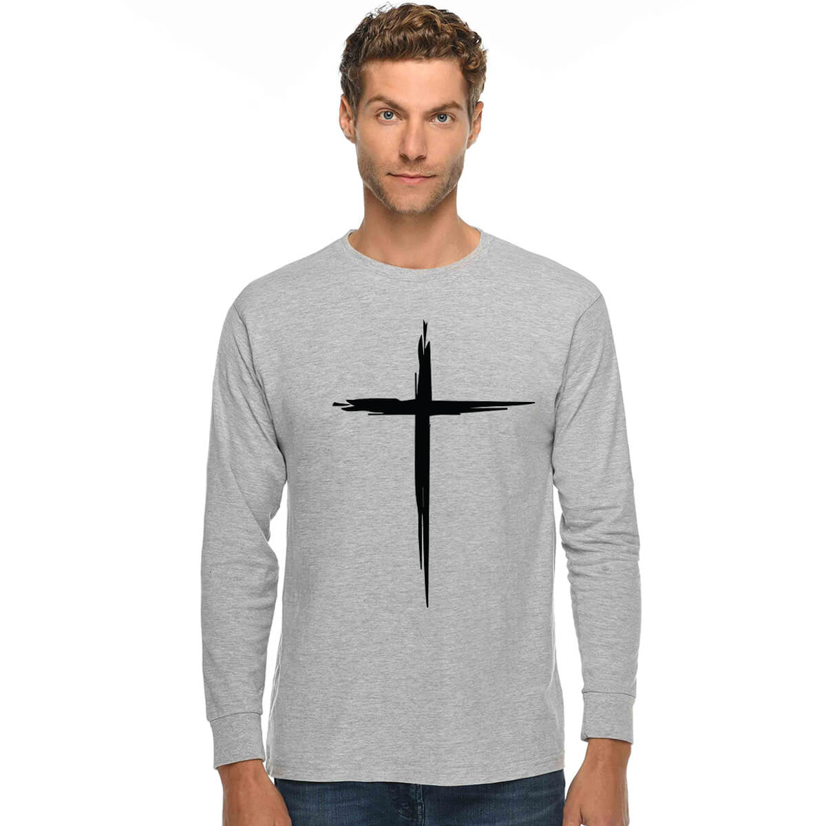 Cross Men's Long Sleeve T Shirt