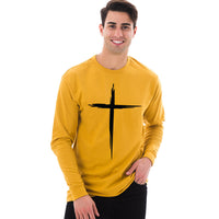 Thumbnail for Cross Men's Long Sleeve T Shirt