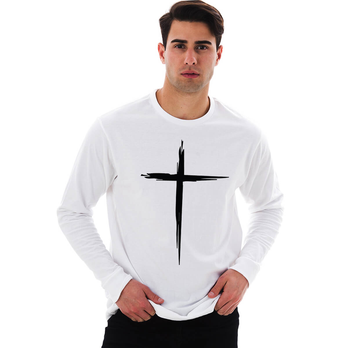 Cross Men's Long Sleeve T Shirt