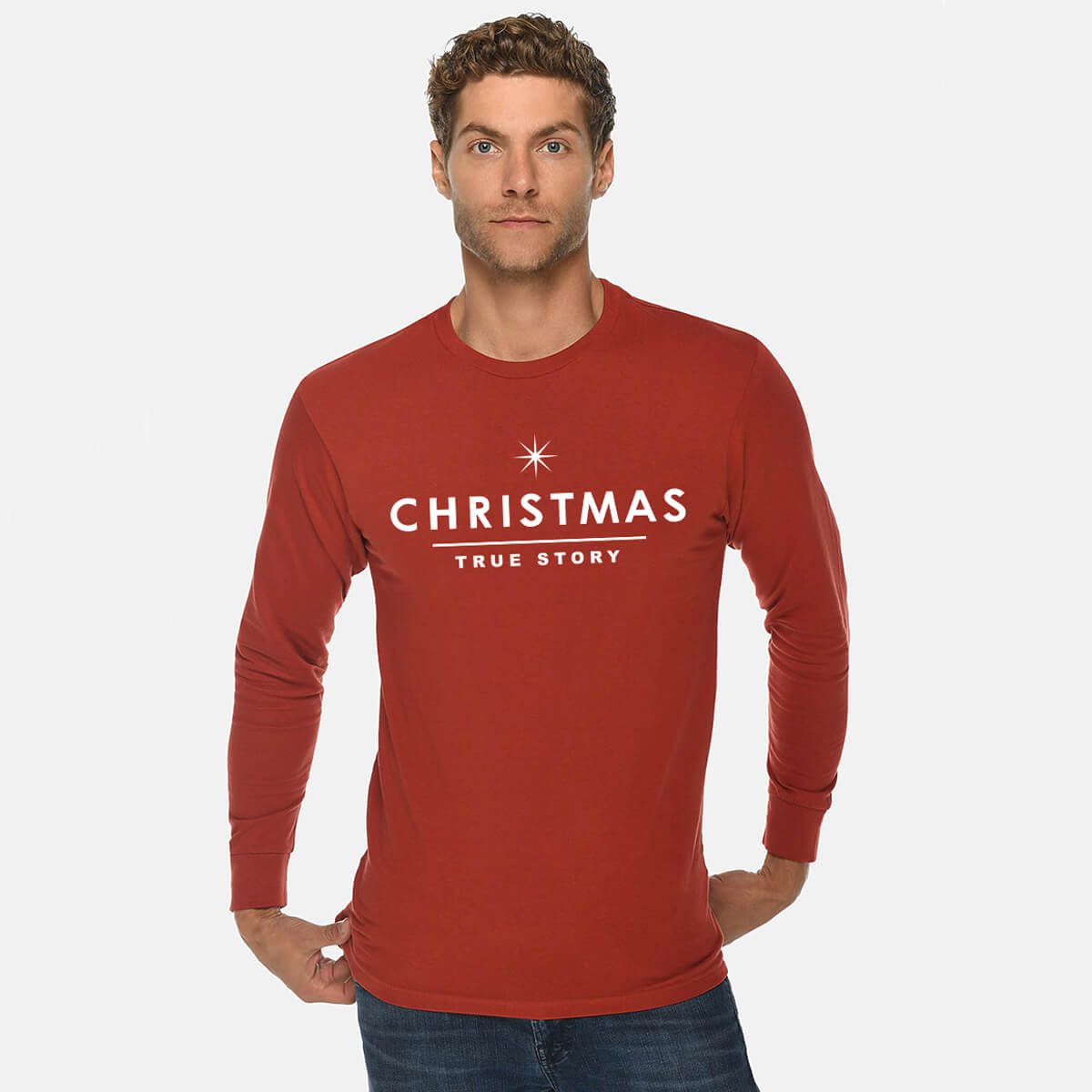 Christmas True Story Men's Long Sleeve T Shirt