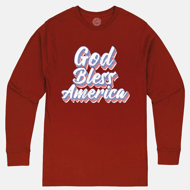 God Bless America Men's Long Sleeve T Shirt