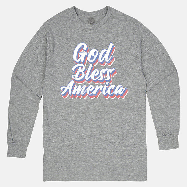 God Bless America Men's Long Sleeve T Shirt
