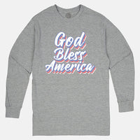 Thumbnail for God Bless America Men's Long Sleeve T Shirt
