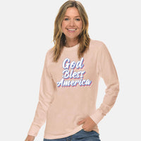 Thumbnail for God Bless America Unisex Long Sleeve T Shirt